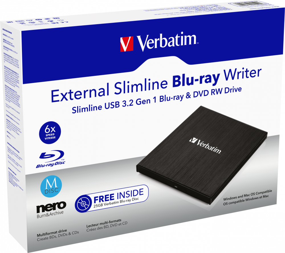 Externer Slimline Blu-ray-Brenner