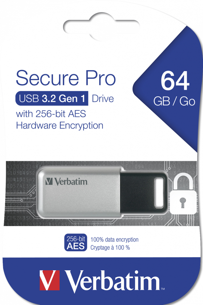 Secure Pro USB-Stick USB 3.2 Gen 1, 64 GB