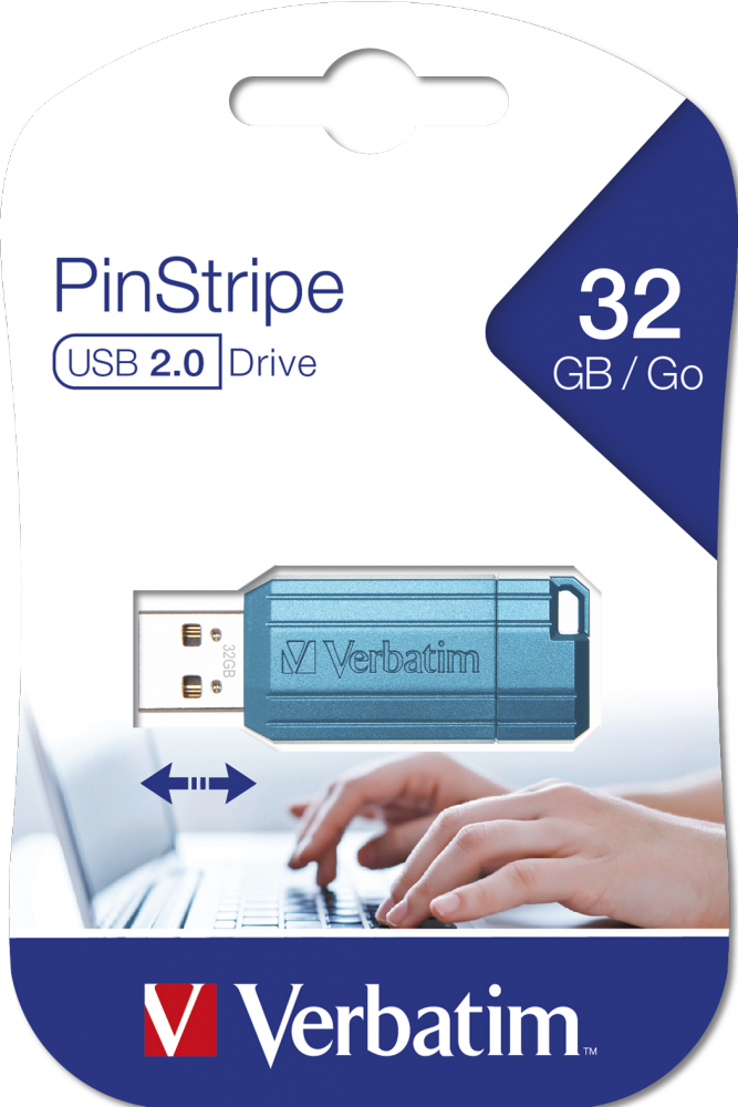 PinStripe USB-Stick 32 GB - Caribbean Blue