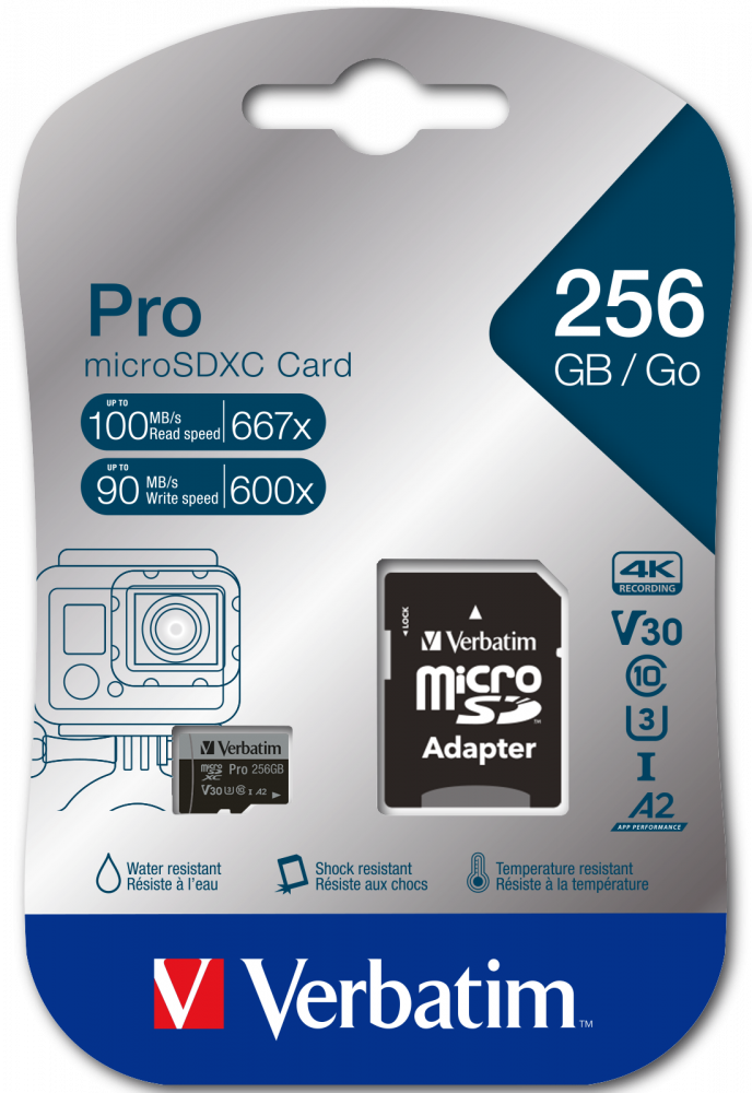 Pro U3 256GB Micro SDXC Karte