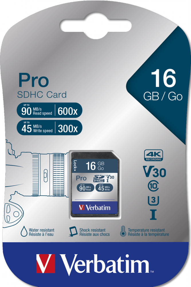 Pro U3 16GB SDHC Karte