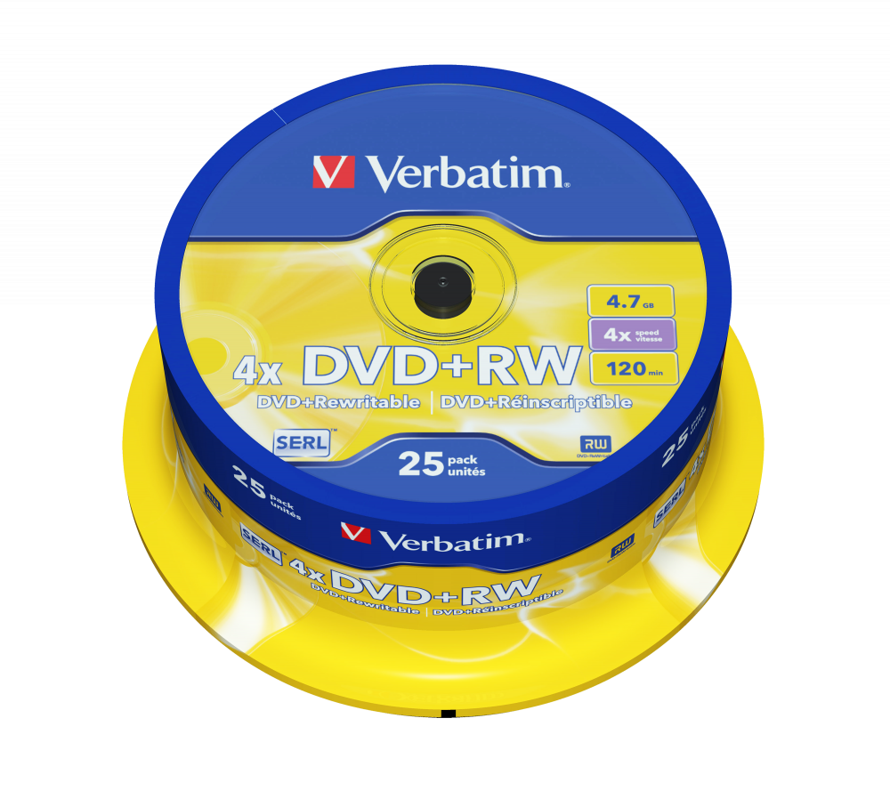 DVD+RW mattsilber