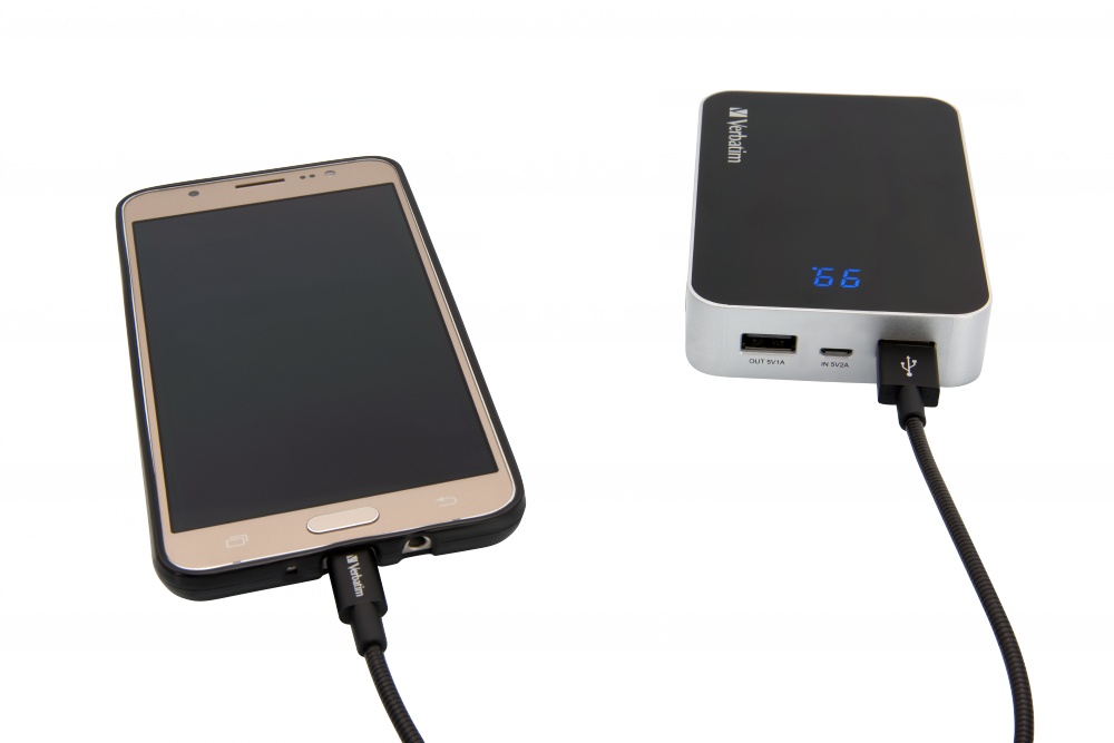 Verbatim Mikro-USB Sync- und Ladekabel 30 cm Schwarz