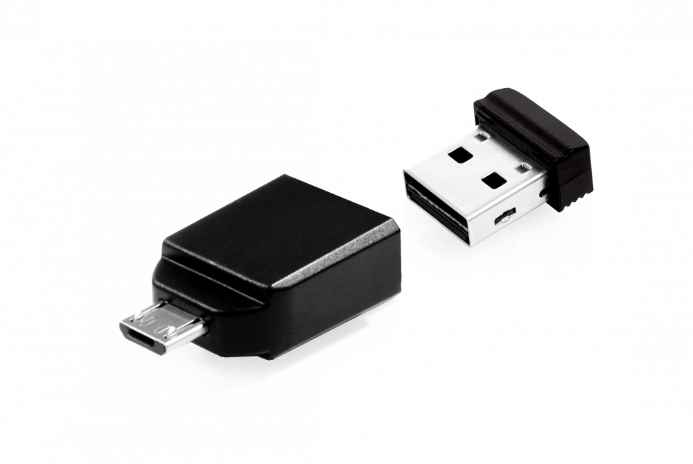 16 GB NANO USB-Stick mit Micro USB-Adapter
