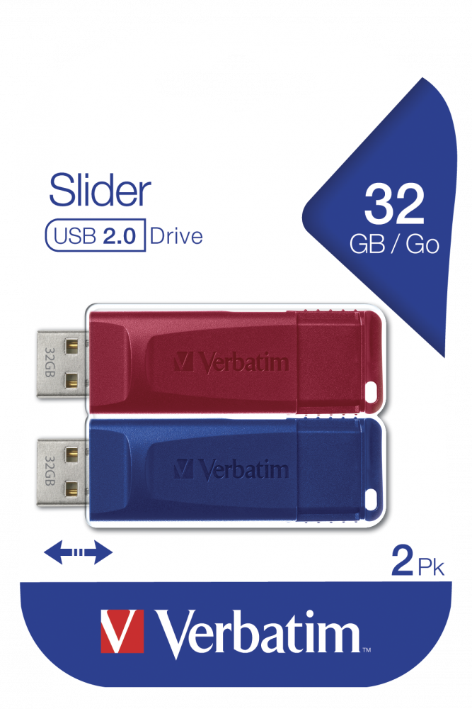 Slider USB-Stick 32 GB Multipack