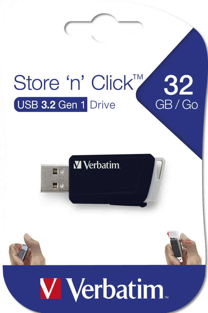 Store 'n' Click USB-Stick 32 GB Schwarz