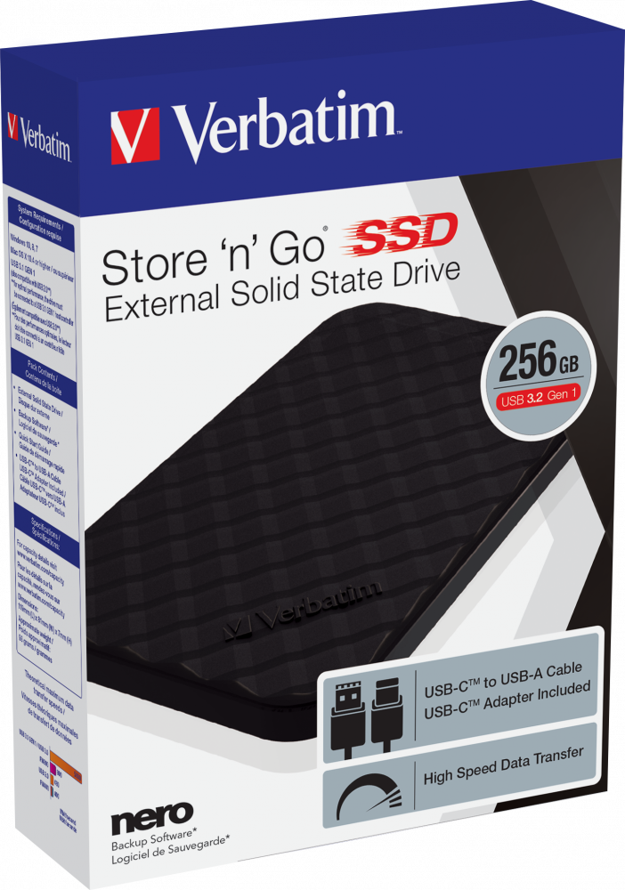 Store 'n' Go Portable SSD USB 3.2 GEN 1 256 GB