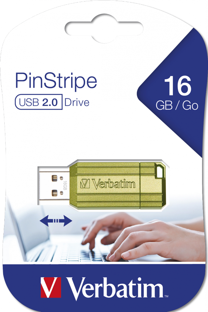 PinStripe USB-Stick 16 GB - Eucalyptus Green