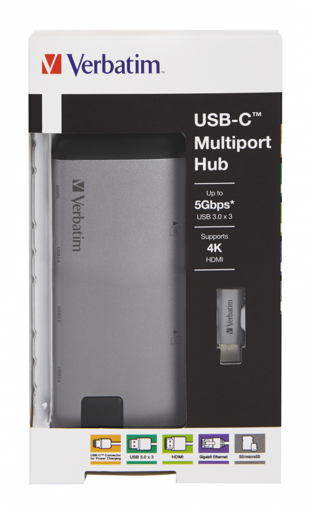 USB-C™ Multiport-Hub USB 3.0 | HDMI | Gigabit Ethernet | SD/microSD