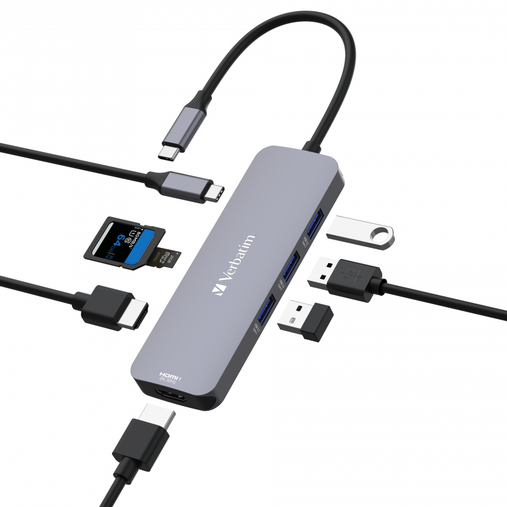 USB-C Pro Multiport Hub CMH-08: 8 Anschlüsse