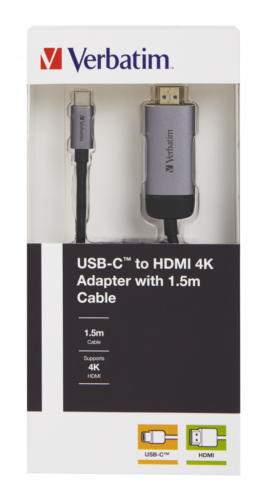 USB-C™ auf HDMI 4K Adapter mit 1,5 m Kabel