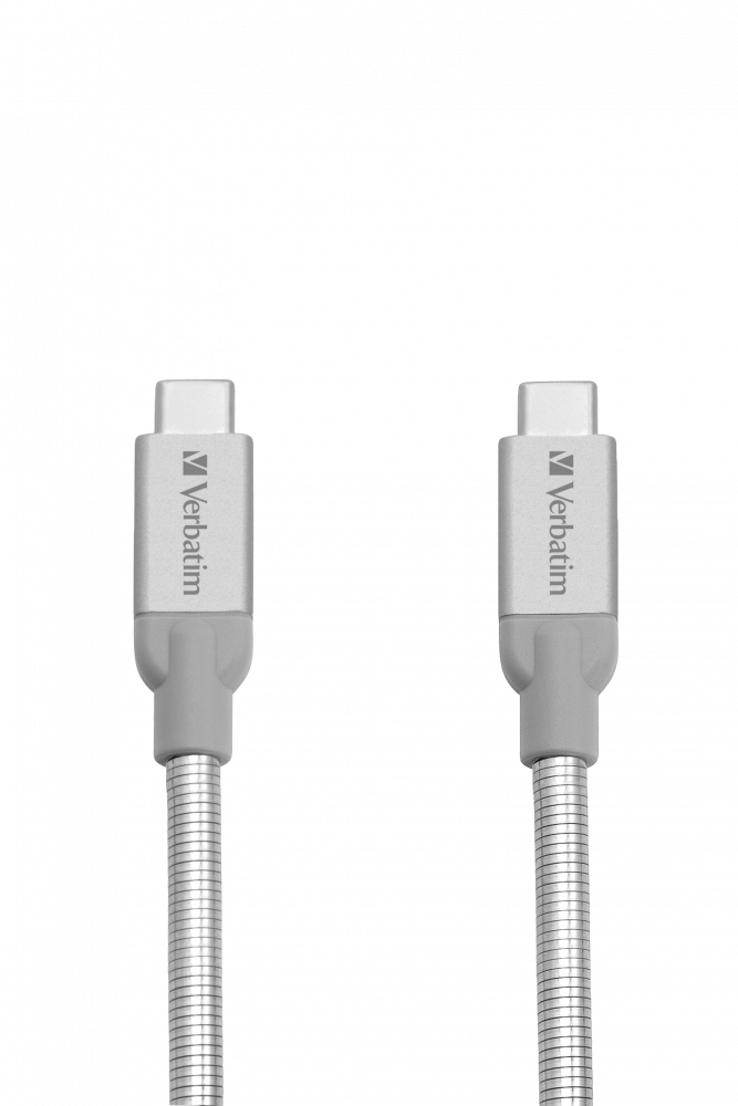 Verbatim USB-C auf USB-C Edelstahl-Synchr.- und Ladekabel USB 3.1 GEN 2 30 cm