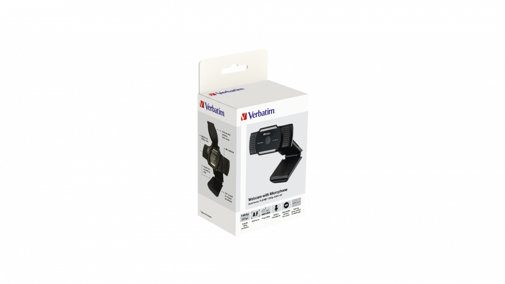Webcam mit Mikrofon Full HD 1080p Autofokus AWC-01