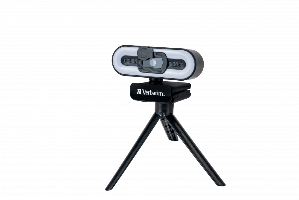 Webcam mit Mikrofon und Beleuchtung Autofokus Full HD 1080p AWC-02