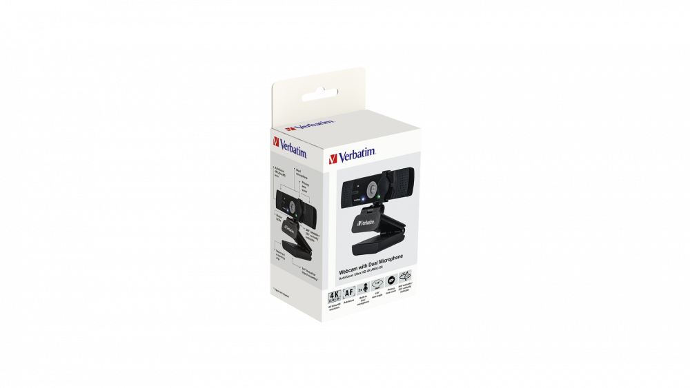 Webcam mit Dual-Mikrofon Autofokus Ultra HD 4K AWC-03